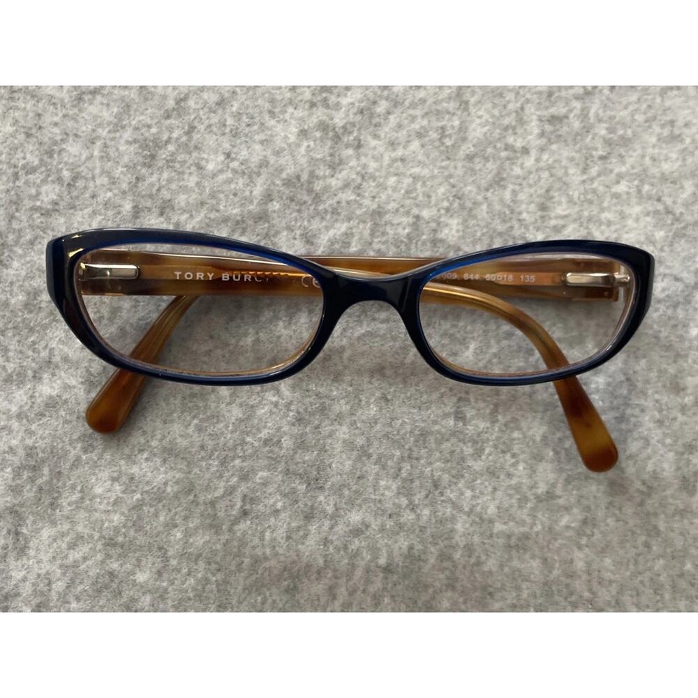 Tory Burch TY2009 Blue Havana Eyeglasses Frames Only 50-18-135